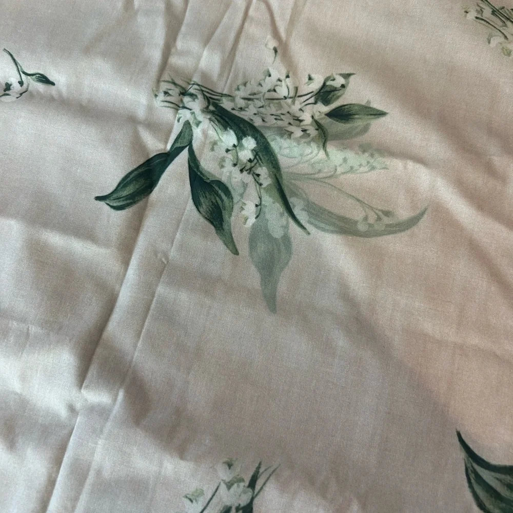 Pottery Barn Monique Lhuillier Lily Of The Valley Cotton Sham King Size 1